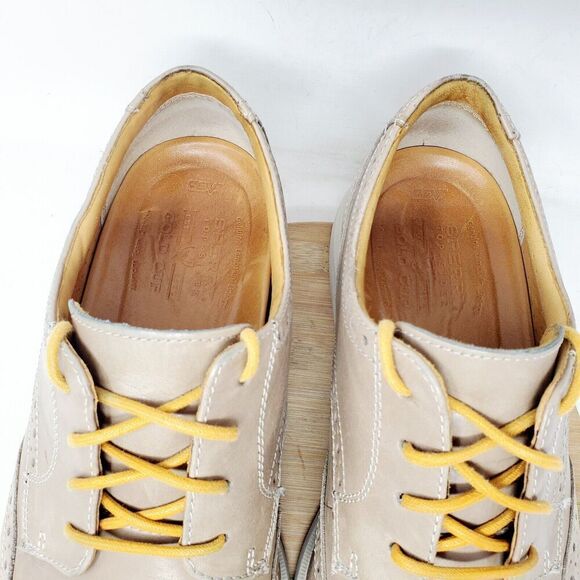 Sperry Gold Cup Oxford Shoes Mens 13 Taupe Leather Wingtip Brogue Sneaker - Picture 5 of 13